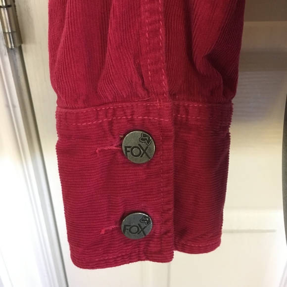 Fox Corduroy Jacket, Size Large, Magenta EUC E1 - Picture 4 of 7
